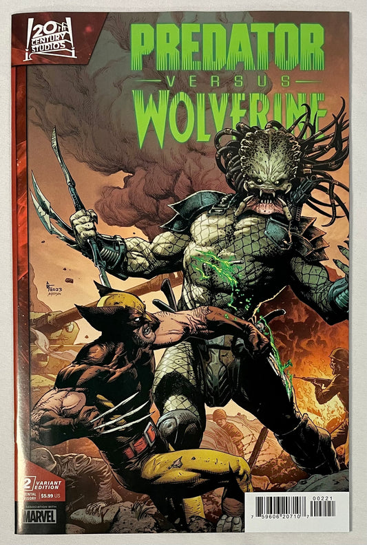 Marvel Comics Predator Versus Wolverine #2 CVR B