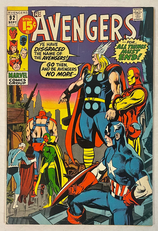 Marvel Comics The Avengers #92