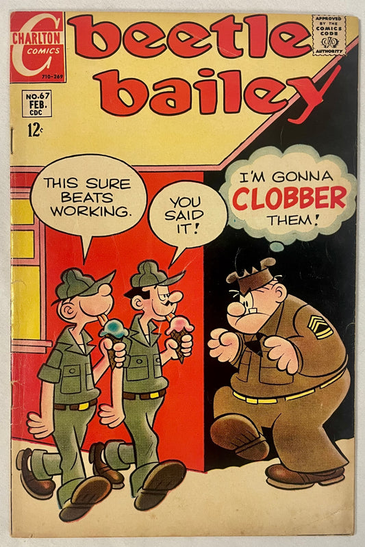 Charlton Comics Beetle Bailey No. 67