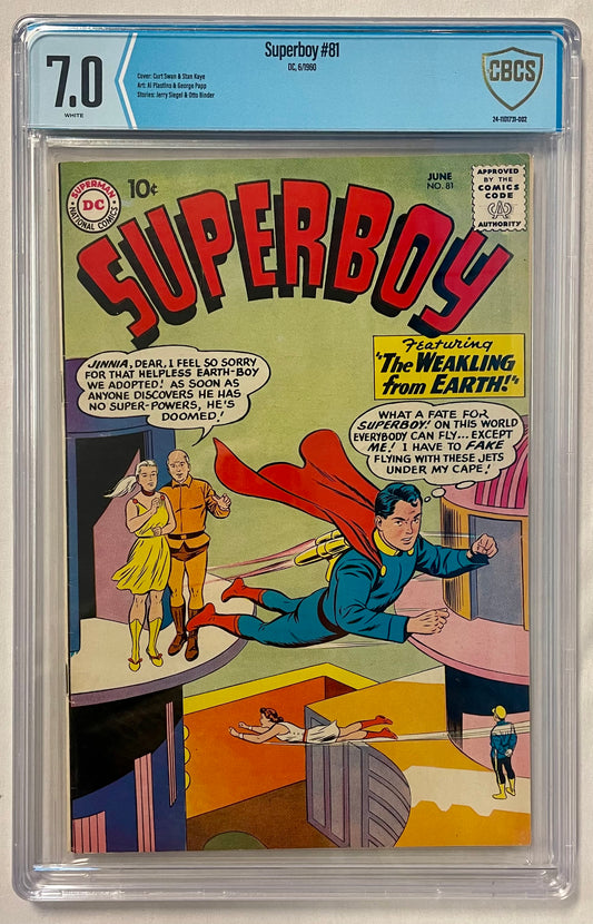 DC Comics Superboy No. 81 CBCS 7.0