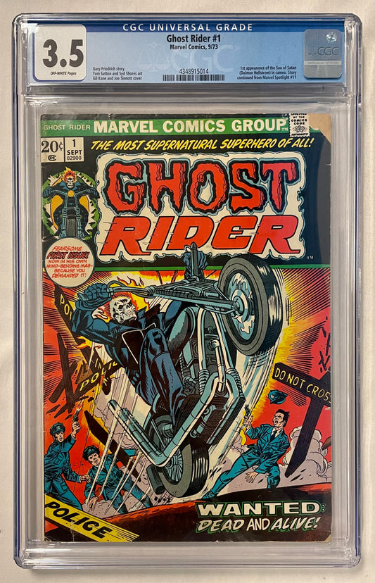 Marvel Comics Ghost Rider #1 CGC 3.5