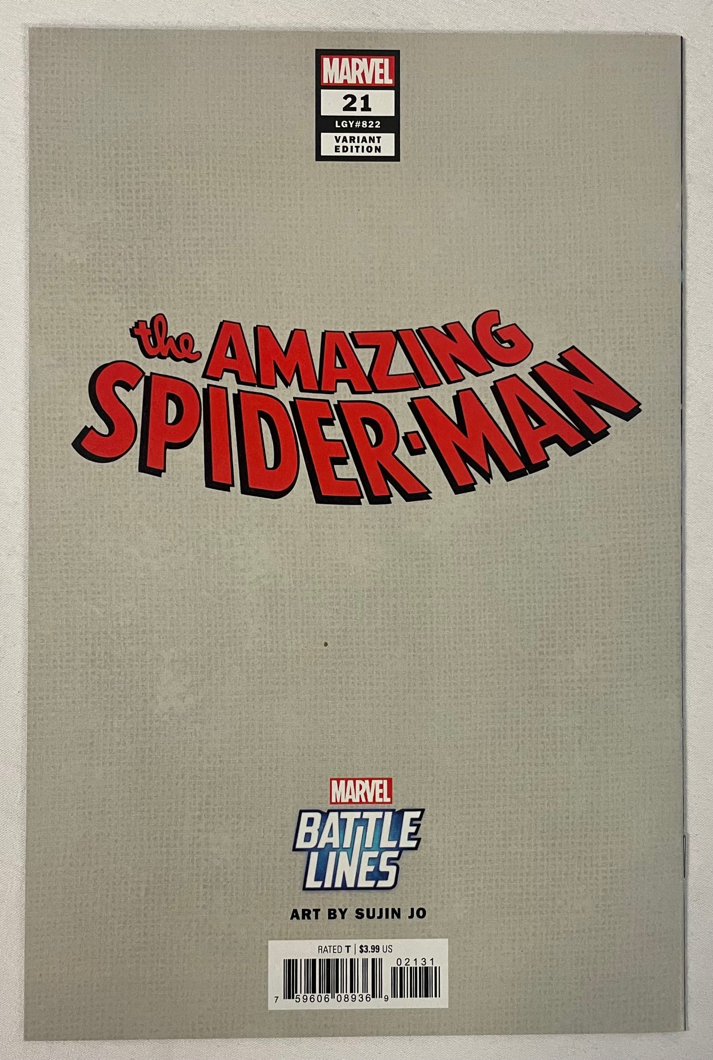 Marvel Comics The Amazing Spider-Man #21 Battle Lines Variant