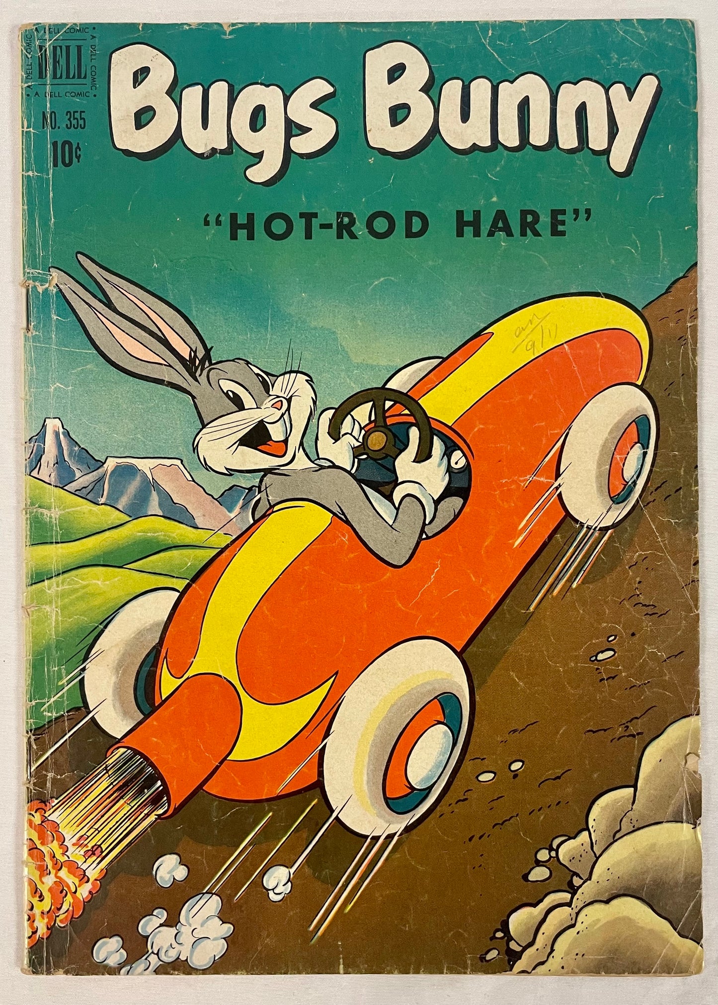 Dell Comics Bugs Bunny "Hot-Rod Hare" No. 355