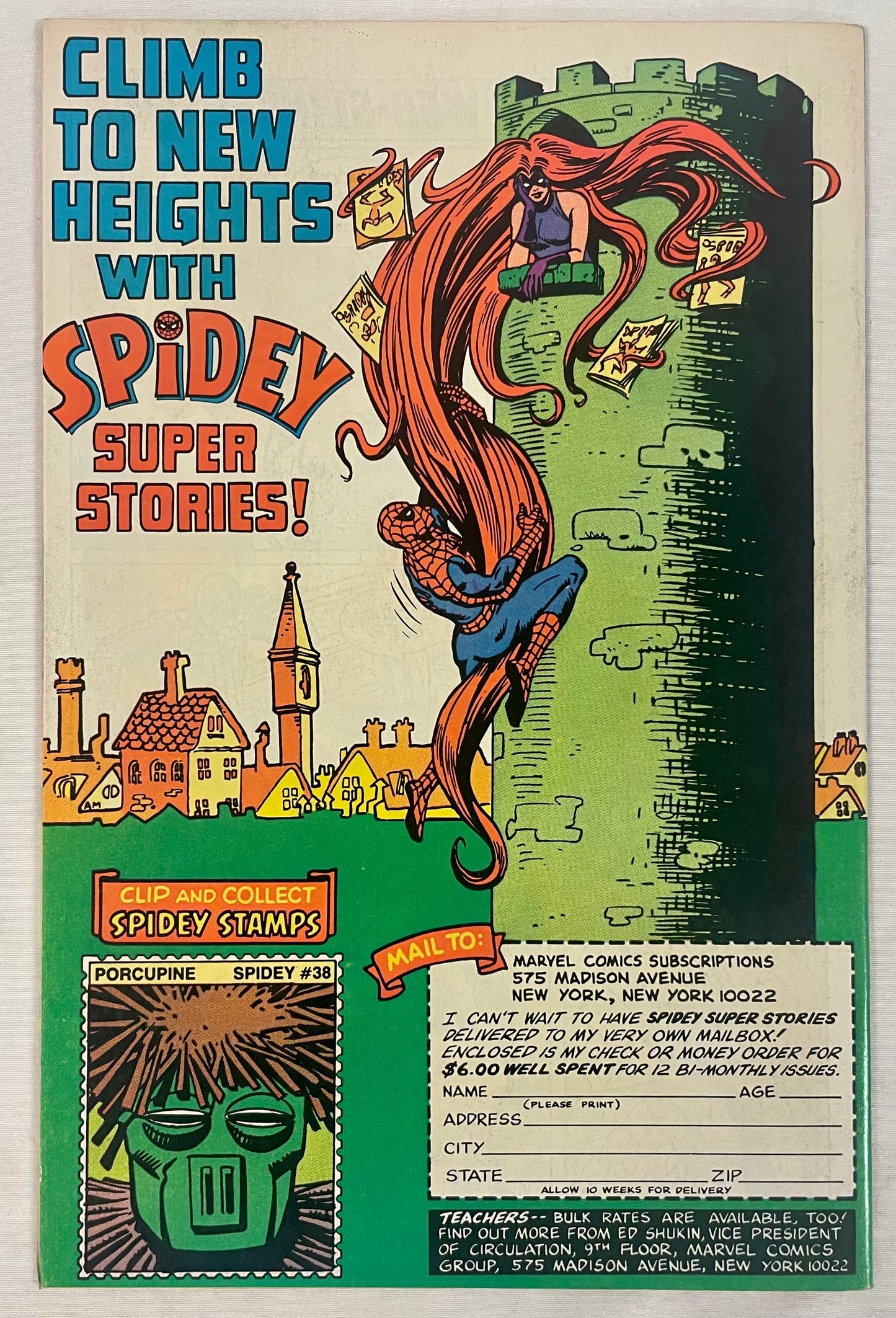 Marvel Comics And The Electric Company Presents Spidey Super Stories #54