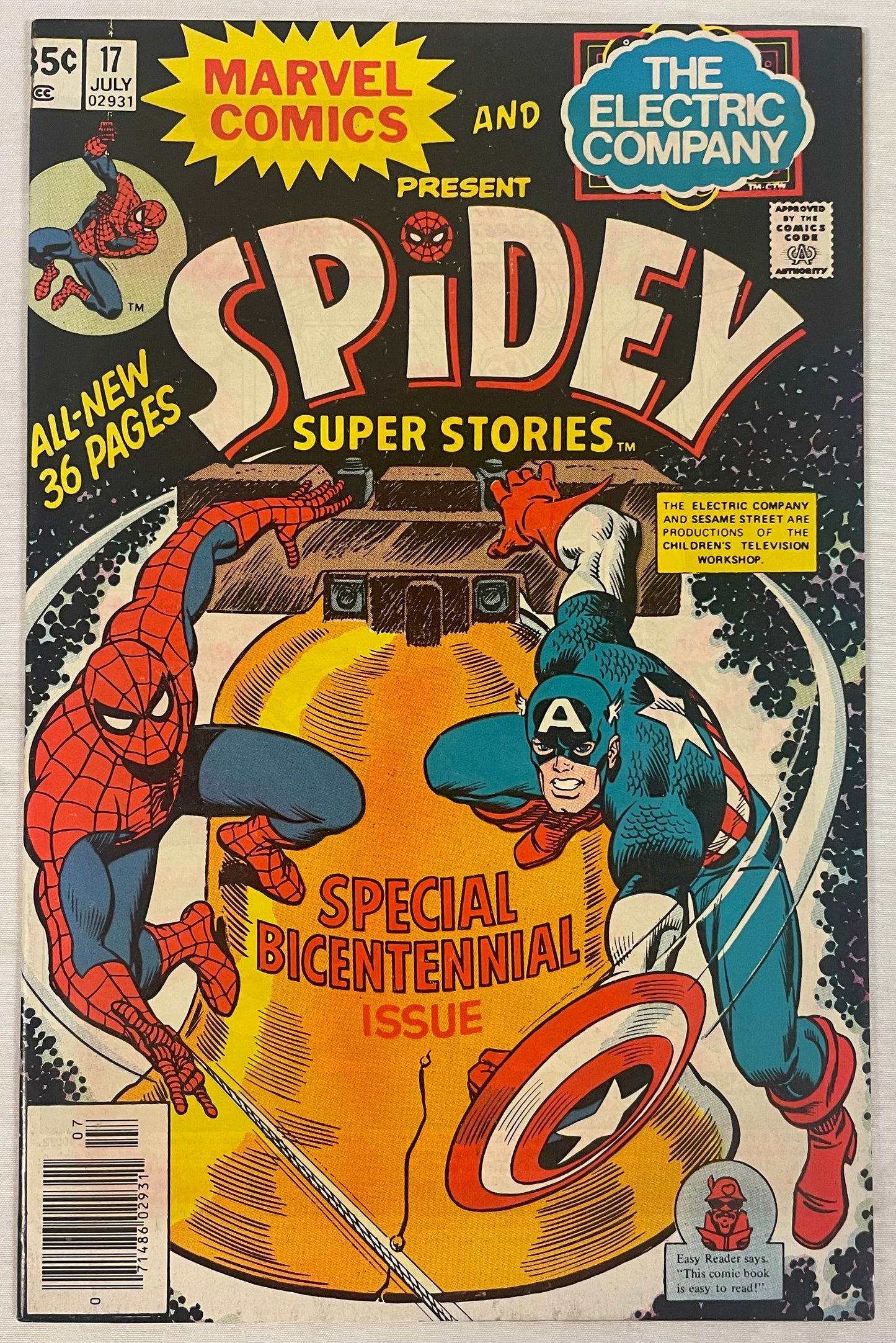 Marvel Comics And The Electric Company Presents Spidey Super Stories #17
