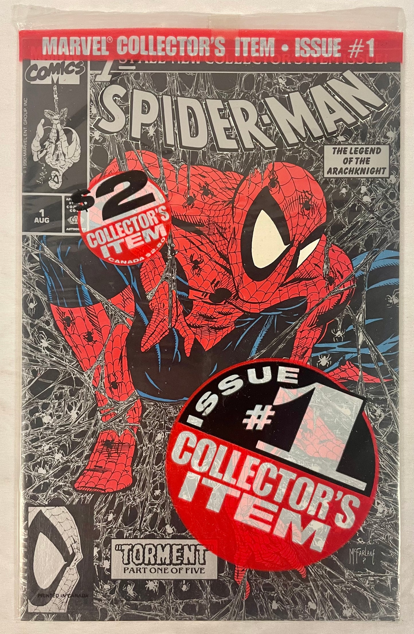 Marvel Comics Spider-Man #1 "Torment part one of Five" McFarlane (Sealed)