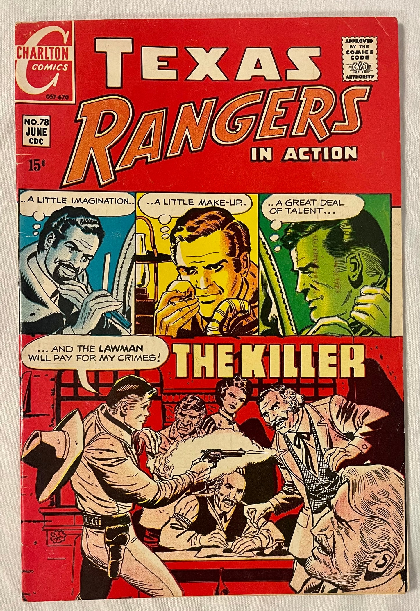 Charlton Comics Texas Rangers in Action No. 78