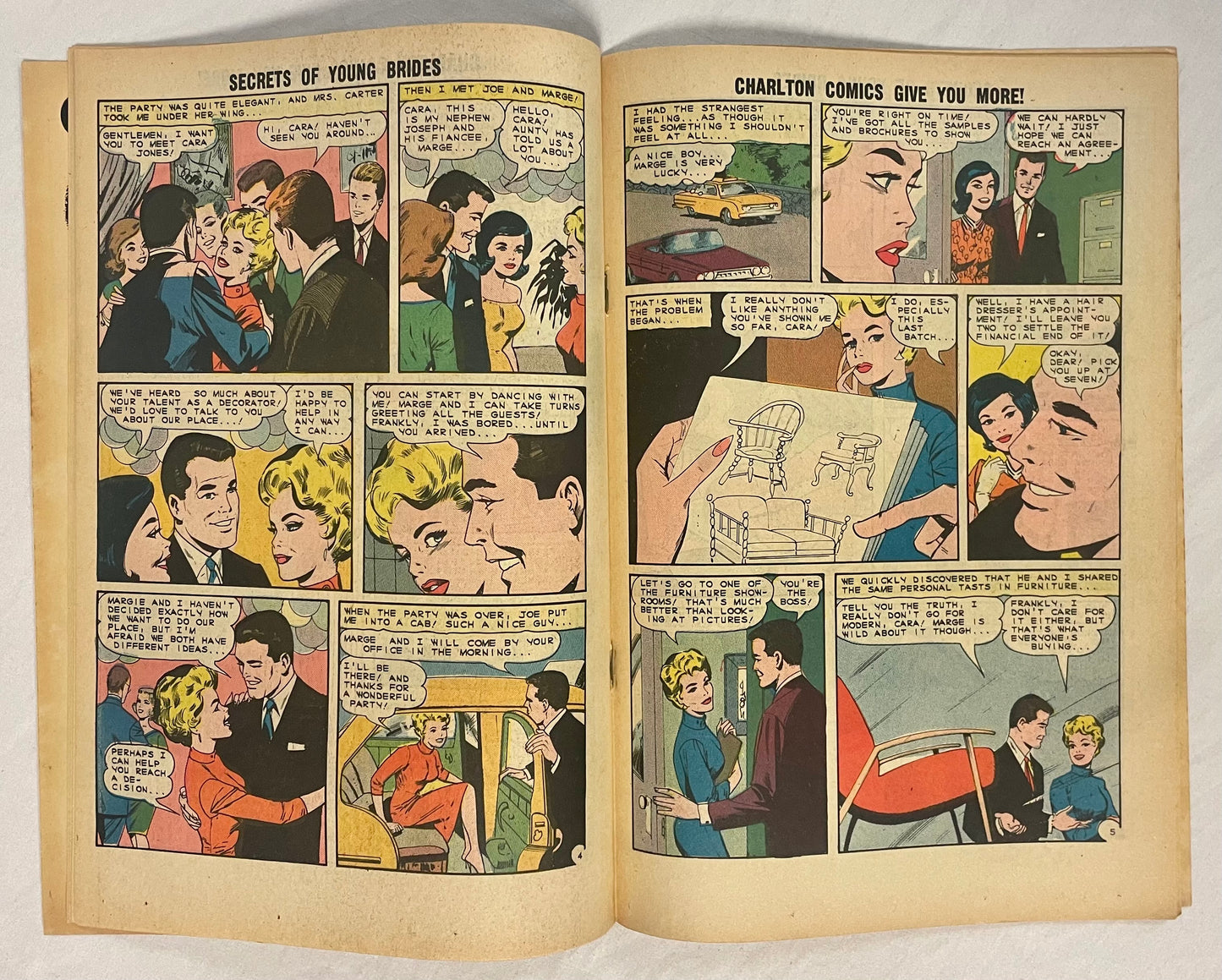 Charlton Comics Secrets of Young Brides #44