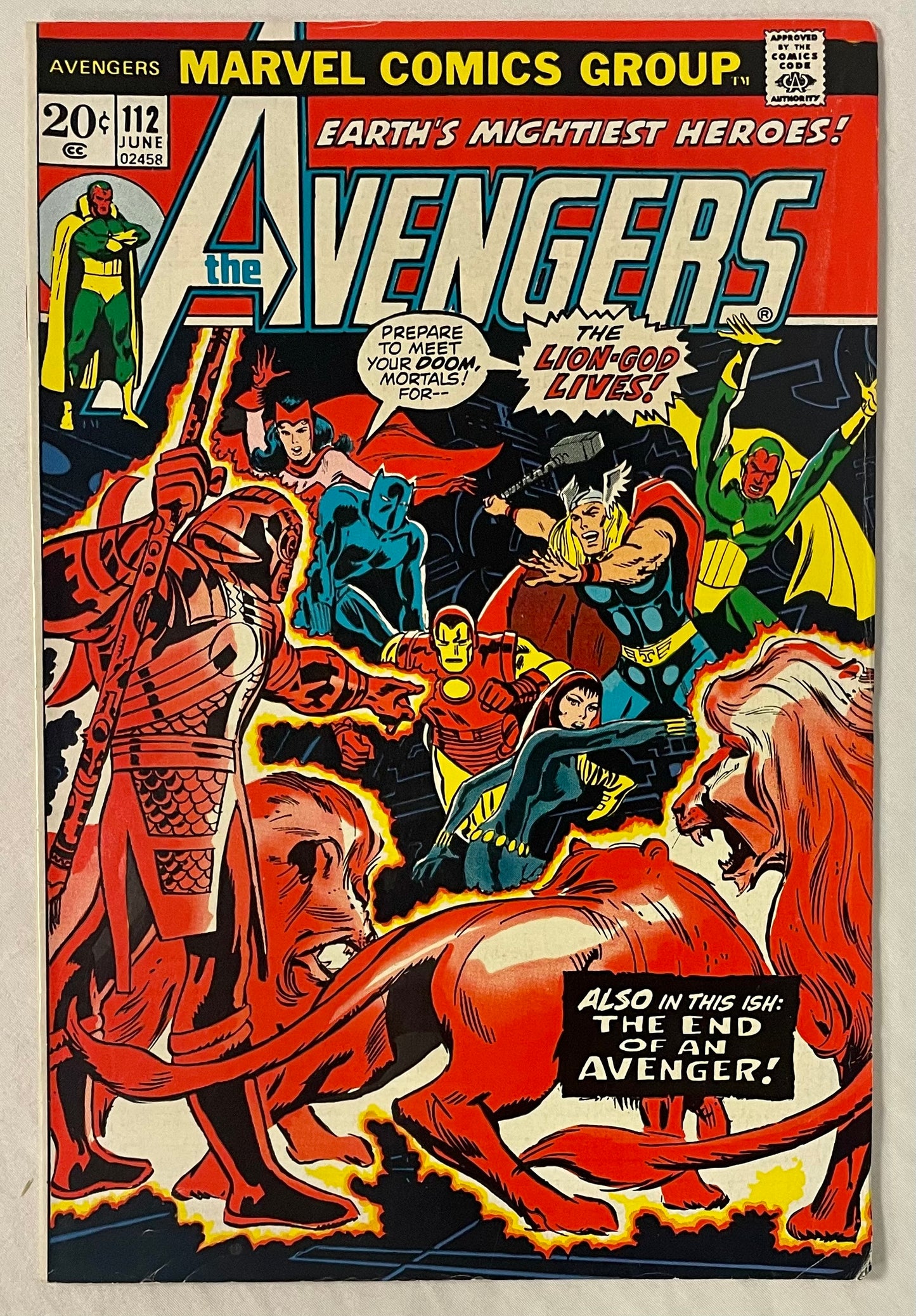 Marvel Comics Avengers #112