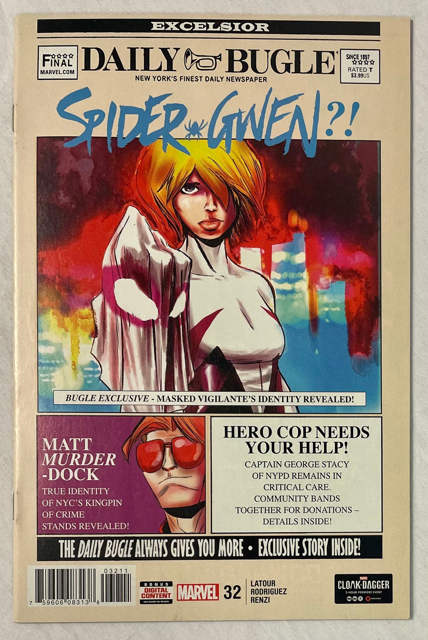 Marvel Comics Spider-Gwen #32 CVR B