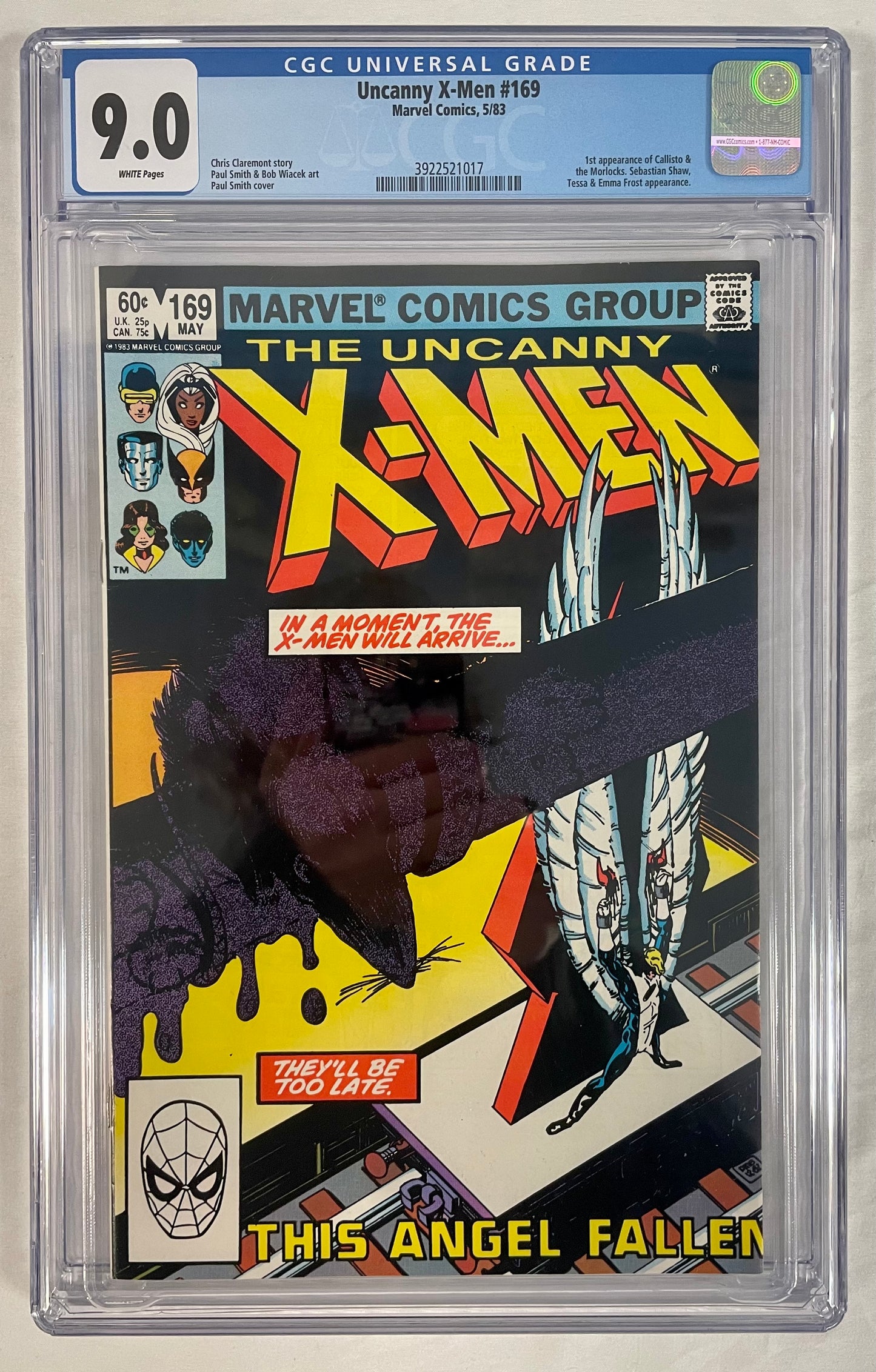 Marvel Comics The Uncanny X-MEN #169 CGC 9.0