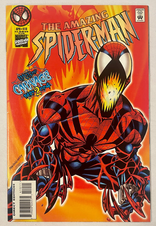 Marvel Comics The Amazing Spider-Man #410 Web of Carnage Pt 2