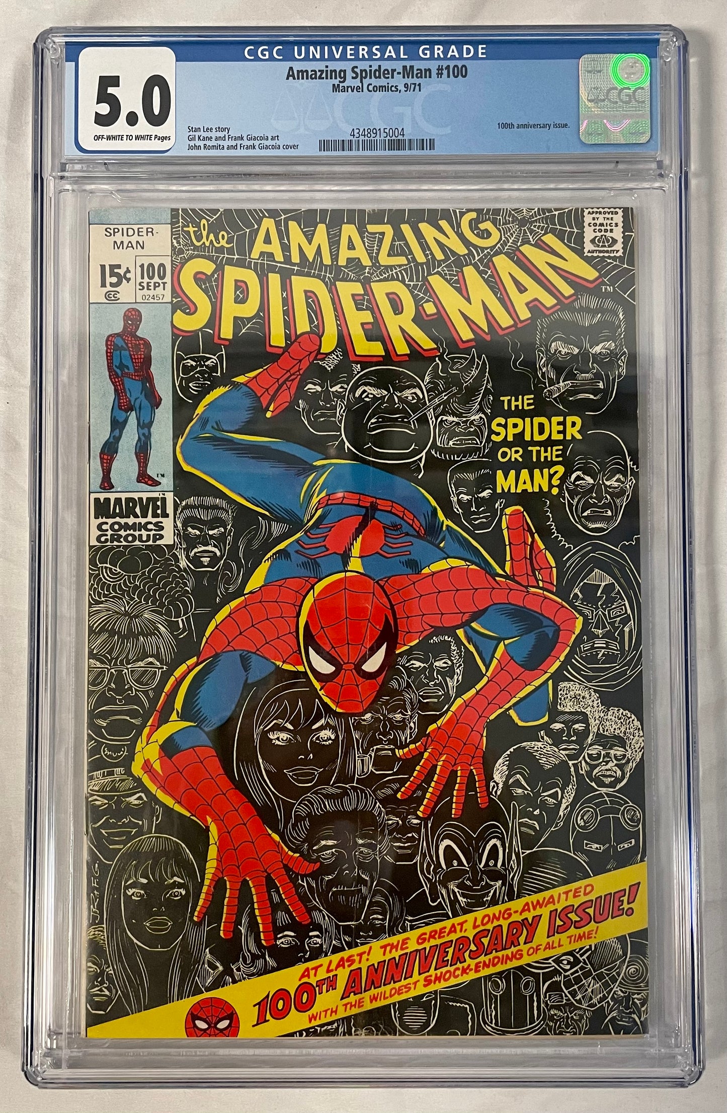 Marvel Comics Amazing Spider-Man #100 CGC 5.0