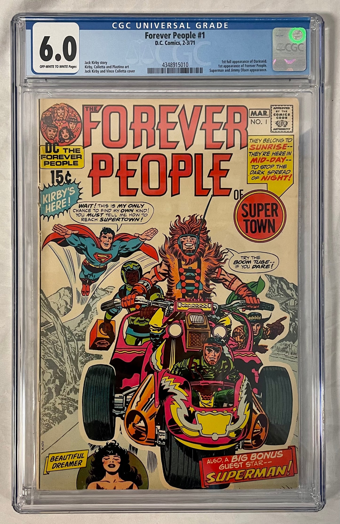 DC Comics Forever People #1 CGC 6.0