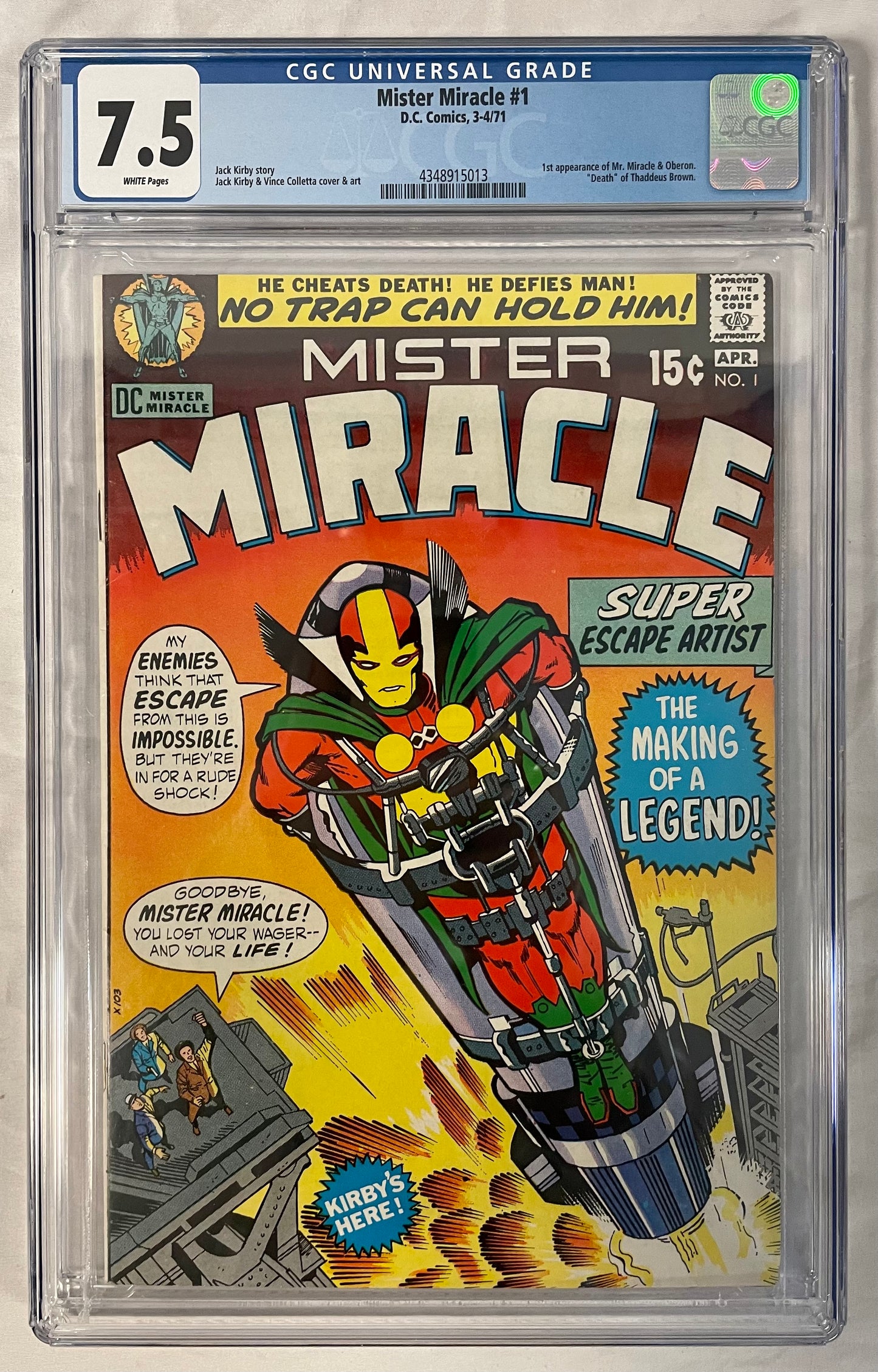 DC Comics Mister Miracle #1 CGC 7.5